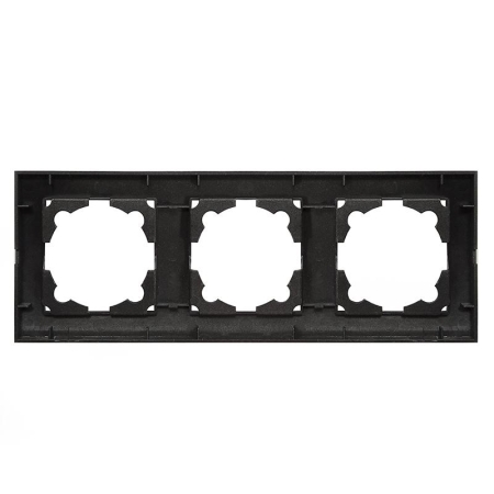 Рамка 3-м Бриллиант горизонт. графит Universal 7947489-Gr