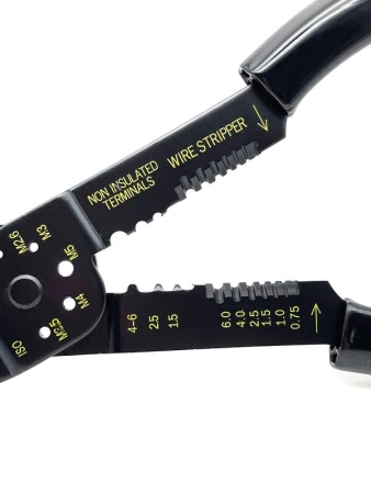 Пресс-клещи для изолированных и неизолированных кабельных наконечников 0.75-6кв.мм FELO 59232040