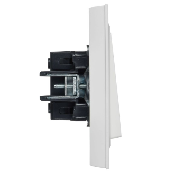 Выключатель 2-кл. СП BRITE ВСР10-2-0-БрАБ 10А в сборе арктич. бел. IEK BR-V20-0-10-K91-F