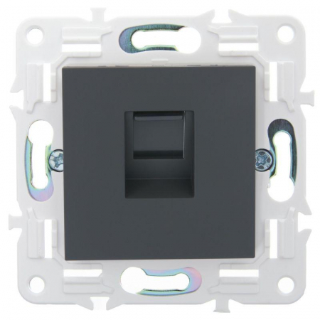 Розетка компьютерная RJ45 кат.5E SKANDY SK-K01G графит IEK SK-K10-1-K53 Розетка компьютерная RJ45 кат.5E SKANDY SK-K01G графит IEK SK-K10-1-K53