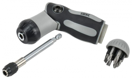 Отвертка реверсивная 2-поз. с набором бит Т2 7шт ARMA2L 5 IEK A2L5-SC41-T2-N1-07 Отвертка реверсивная 2-поз. с набором бит Т2 7шт ARMA2L 5 IEK A2L5-SC41-T2-N1-07