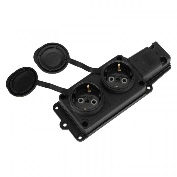 Колодка удлинителя 2-м 16А IP44 230В 2P+PE влагозащ. каучук PROCONNECT 111-112-4 Колодка удлинителя 2-м 16А IP44 230В 2P+PE влагозащ. каучук PROCONNECT 111-112-4