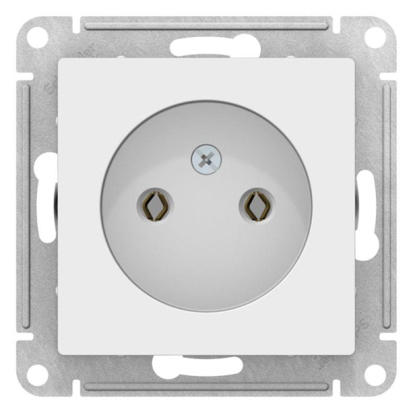 Розетка AtlasDesign 16А без заземл. без шторок механизм лотос SE ATN001341 Розетка AtlasDesign 16А без заземл. без шторок механизм лотос SE ATN001341