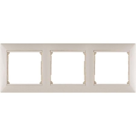Рамка 3-м Valena горизонт. сл. кость IEK 774353