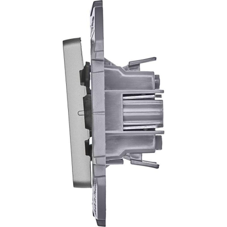 Выключатель 2-кл. Inspiria 10А IP20 250В 10AX механизм алюм. IEK 673622