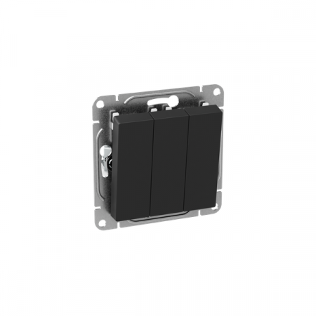 Выключатель 3-кл. СП Эпика механизм черн. EKF UP1-SWB-31