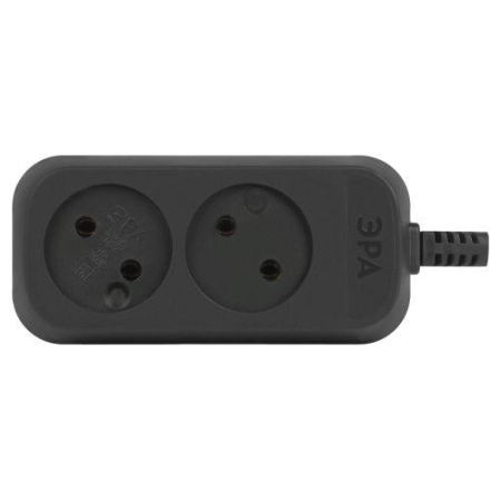 Колодка удлинителя KX-2-B 2-м без заземл. черн. Эра Б0061660 Колодка удлинителя KX-2-B 2-м без заземл. черн. Эра Б0061660