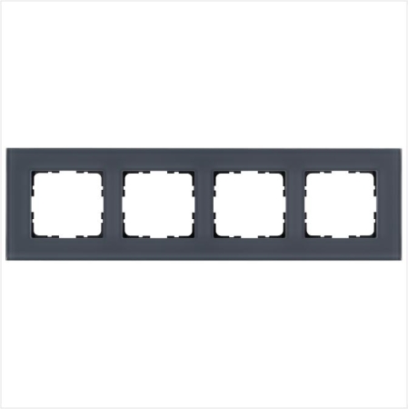 Рамка 4-м G-Glass стекло маренго Jasmart G1004GC Рамка 4-м G-Glass стекло маренго Jasmart G1004GC