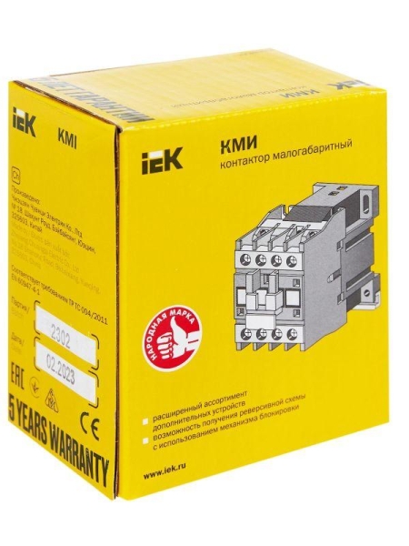 Контактор КМИ-11210 12А 24В/АС3 1НО KARAT IEK KKM11-012-024-10 Контактор КМИ-11210 12А 24В/АС3 1НО KARAT IEK KKM11-012-024-10