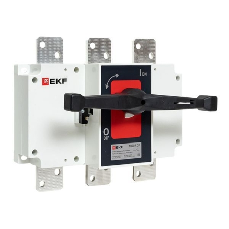 Рубильник-выключатель 3п 1000А с рукояткой управления для прямой установки PowerSwitch PROxima EKF psds-1000-3