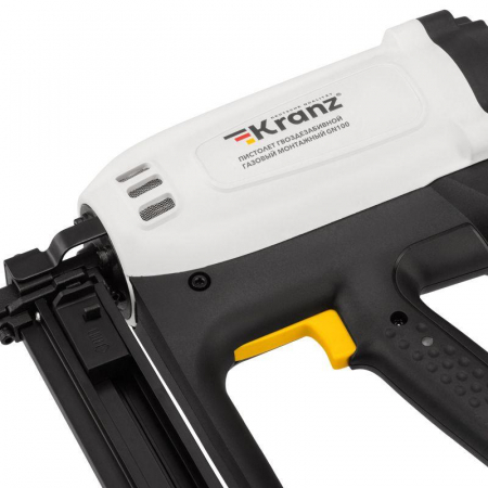 Пистолет гвоздезабивной газовый монтажный GN100 100Дж длина гвоздей 15-40мм d2.7-3мм KRANZ KR-16-1655 Пистолет гвоздезабивной газовый монтажный GN100 100Дж длина гвоздей 15-40мм d2.7-3мм KRANZ KR-16-1655