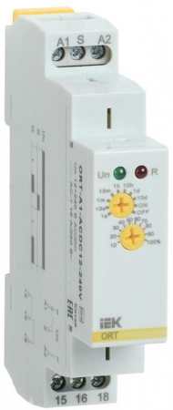 Реле задержки включения ORT 1 контакт 12-240В AC/DC IEK ORT-A1-ACDC12-240V Реле задержки включения ORT 1 контакт 12-240В AC/DC IEK ORT-A1-ACDC12-240V