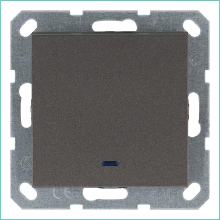 Выключатель 1-кл. 10А IP20 с подсветкой механизм мокко Jasmart G3011NZ Выключатель 1-кл. 10А IP20 с подсветкой механизм мокко Jasmart G3011NZ