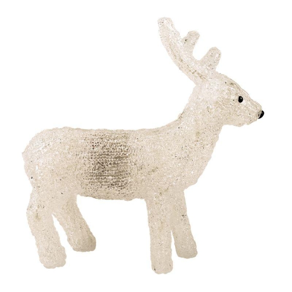 Фигура светодиодная акриловая "Олененок" 30х14х35см 40LED бел. 1Вт 4.5В IP20 элементы питания 3хAA (не в компл.) Neon-Night 513-321