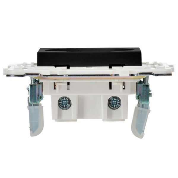 Розетка SKANDY 10А без заземл. без защ. шторок SK-R02Bl черн. IEK SK-R10-10-K02