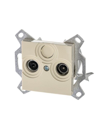 Розетка телевизионная оконечная TV/R Levit сл. кость ABB 2CHH083503A6017 Розетка телевизионная оконечная TV/R Levit сл. кость ABB 2CHH083503A6017