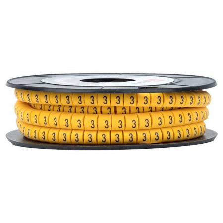 Маркер каб. 1.5кв.мм "3" (к-1000ед) (ЕС-0) EKF plc-KM-1.5-3