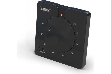 Терморегулятор C430 black встраиваемый аналоговый 3.5кВт CALEO 0К-00000791 Терморегулятор C430 black встраиваемый аналоговый 3.5кВт CALEO 0К-00000791