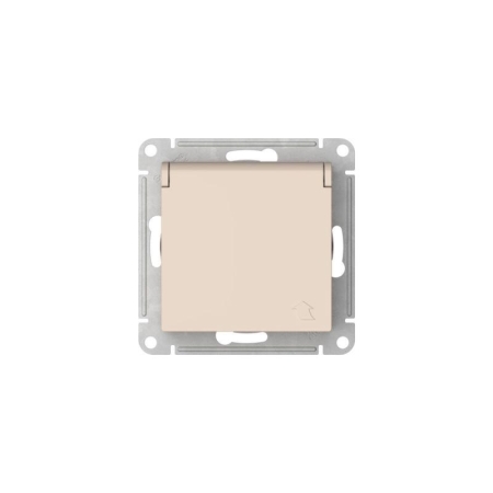 Розетка AtlasDesign 16А IP20 с заземл. защ. шторки с крышкой быстрозажим. клем. механизм беж. SE ATN000246S Розетка AtlasDesign 16А IP20 с заземл. защ. шторки с крышкой быстрозажим. клем. механизм беж. SE ATN000246S