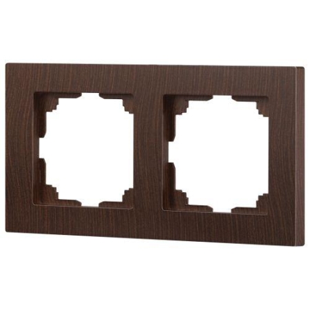 Рамка 2-м СП Accent 6-502-10 венге Intro Б0063754 Рамка 2-м СП Accent 6-502-10 венге Intro Б0063754