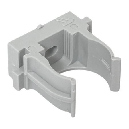 Держатель для труб (клипса) d20мм для монтажного пистолета сер. (уп.100шт) Plast EKF derjp-z-20