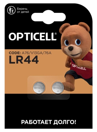 Элемент питания алкалиновый "таблетка" LR44/LR1154/AG13/G13 (блист.2шт) Specialty Opticell 5060006 Элемент питания алкалиновый "таблетка" LR44/LR1154/AG13/G13 (блист.2шт) Specialty Opticell 5060006