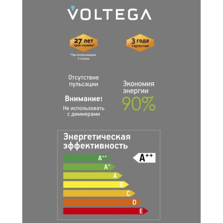 Лампа светодиодная филаментная Loft 271 D125LE 4Вт 1800К E27 Voltega 8562 Лампа светодиодная филаментная Loft 271 D125LE 4Вт 1800К E27 Voltega 8562