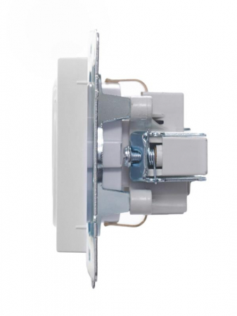 Розетка 1-м СП Vesna с заземл. защ. шторки ПБТ механизм бел. LEZARD 742-0288-124B Розетка 1-м СП Vesna с заземл. защ. шторки ПБТ механизм бел. LEZARD 742-0288-124B