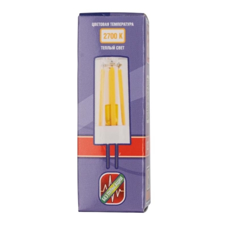 Лампа светодиодная филаментная PLED-G4 PRO 6Вт 2700К 480лм 230В d16.5х50мм JazzWay 5062412