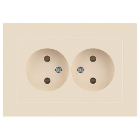 Розетка 2-м СП Accent 6-204-02 16А IP20 250В 2P AL/CU сл. кость Intro Б0063474 Розетка 2-м СП Accent 6-204-02 16А IP20 250В 2P AL/CU сл. кость Intro Б0063474