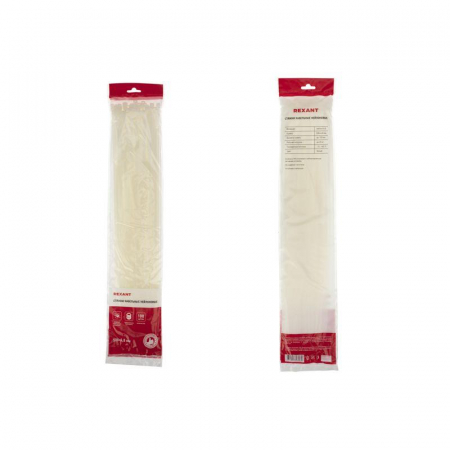 Хомут кабельный 4.8х500 нейл. бел. (уп.100шт) Rexant 07-0500 Хомут кабельный 4.8х500 нейл. бел. (уп.100шт) Rexant 07-0500