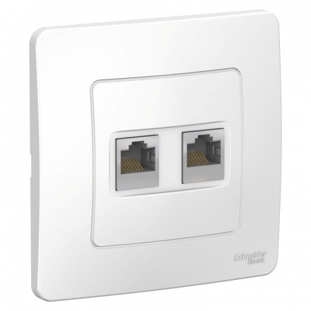 Розетка компьютерная 2-м СП Blanca RJ45 кат.5E бел. SE BLNIS045451 Розетка компьютерная 2-м СП Blanca RJ45 кат.5E бел. SE BLNIS045451