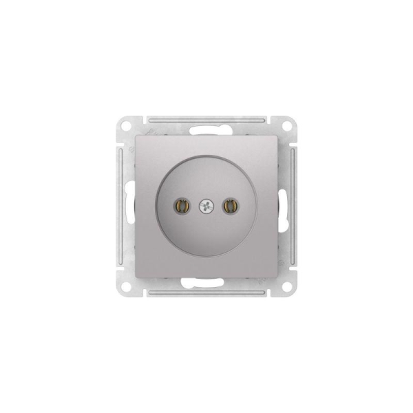 Розетка AtlasDesign 16А без заземл. без шторок быстрозажим. клем. механизм алюм. SE ATN000341S Розетка AtlasDesign 16А без заземл. без шторок быстрозажим. клем. механизм алюм. SE ATN000341S