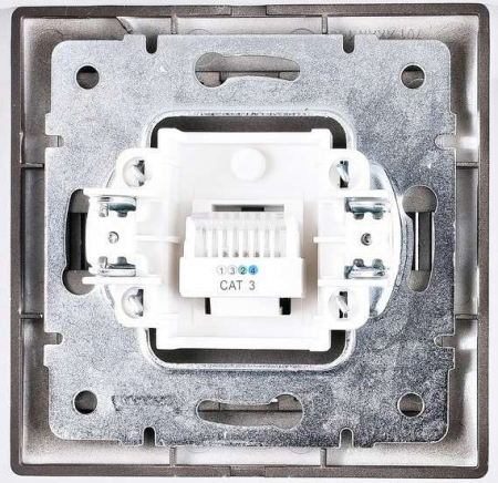Розетка 1-м СП Mira с заземл. керамика черн. бархат LEZARD 701-4242-122 Розетка 1-м СП Mira с заземл. керамика черн. бархат LEZARD 701-4242-122