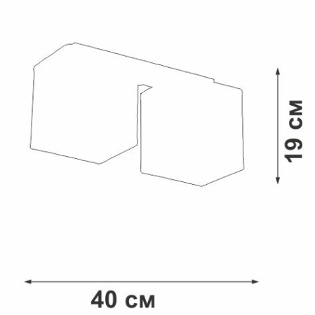 Люстра 2xE27 макс. 40Вт Vitaluce V2879-1/2PL Люстра 2xE27 макс. 40Вт Vitaluce V2879-1/2PL