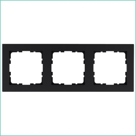 Рамка 3-м G-Classic черн. матов. soft touch Jasmart G1003PB Рамка 3-м G-Classic черн. матов. soft touch Jasmart G1003PB