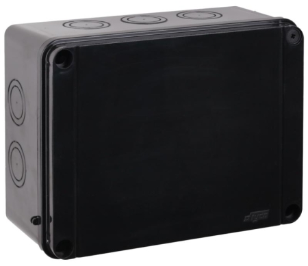 Коробка Тусо распаячная для ОП 300х220х120мм без гермовводов УХЛ1 IP67 черн. Ruvinil 67068Ч