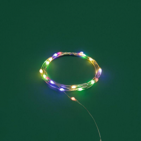 Гирлянда светодиодная "Роса" с крупными каплями 2м 20LED мультиколор 0.1Вт IP20 тонкий батарейный блок элементы питания 2хCR2032 (в компл.) Neon-Night 302-009 Гирлянда светодиодная "Роса" с крупными каплями 2м 20LED мультиколор 0.1Вт IP20 тонкий батарейный блок элементы питания 2хCR2032 (в компл.) Neon-Night 302-009