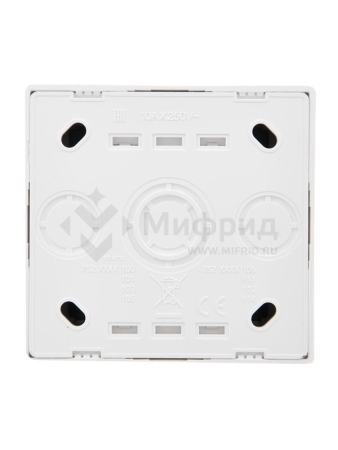 Выключатель 2-кл. ОП LETO бел. LEZARD 752-0200-101