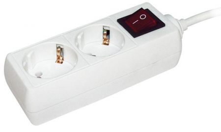 Удлинитель 2х3м с заземл. 16А IP20 У02К 2P+PE 250В 3х1 с выкл. IEK WYP10-16-02-03-ZK-N Удлинитель 2х3м с заземл. 16А IP20 У02К 2P+PE 250В 3х1 с выкл. IEK WYP10-16-02-03-ZK-N