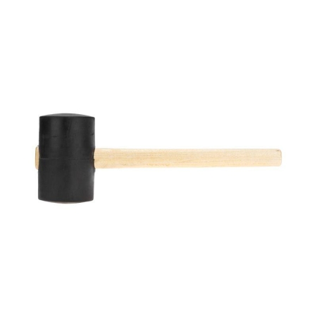 Киянка 1130г деревянная рукоятка резинов. черн. Kranz KR-12-8146 Киянка 1130г деревянная рукоятка резинов. черн. Kranz KR-12-8146