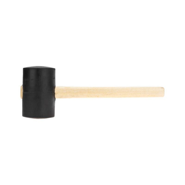 Киянка 1130г деревянная рукоятка резинов. черн. Kranz KR-12-8146