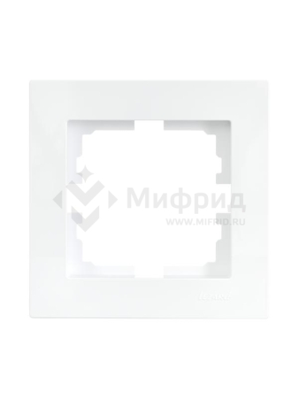Рамка 1-м VESNA горизонт. бел. (20шт/240шт) LEZARD 742-0200-146