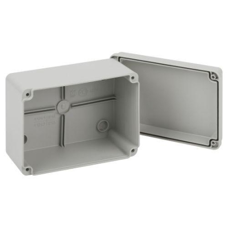 Коробка распаячная ОП 150х110х85мм приборная подъездная на винтах с гладкими стенками IP55 KORvp Эра Б0058943