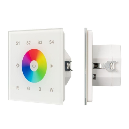 Панель сенсорная DALI-901-11-1G-4SC-RGBW-DT8-IN White (BUS/230В) (IP20 пластик) INTELLIGENT ARLIGHT 037200 Панель сенсорная DALI-901-11-1G-4SC-RGBW-DT8-IN White (BUS/230В) (IP20 пластик) INTELLIGENT ARLIGHT 037200