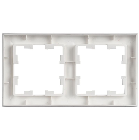 Рамка 2-м BRITE РУ-2-БрАБ арктич. бел. IEK BR-M22-K91