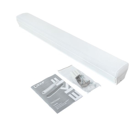 Светильник светодиодный ДБО-60 24Вт 6500К IP20 590х65х70 линейный бел. LUMA EKF LBL-60-24-W-6500