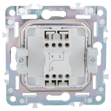 Выключатель проходной 1-кл. SKANDY 10А SK-V02G графит IEK SK-V12-0-10-K53