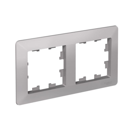 Рамка 2-м AtlasDesign Air алюм./дым. черн. SE ATN220302 Рамка 2-м AtlasDesign Air алюм./дым. черн. SE ATN220302