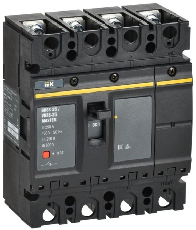 Выключатель-разъединитель 4п 250А ВН88-35 KARAT MASTER IEK KAM-VN30-4-0250 Выключатель-разъединитель 4п 250А ВН88-35 KARAT MASTER IEK KAM-VN30-4-0250